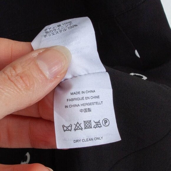 J. Crew Womens Silk Geometric Drop Waist Shirt Dress Size S Black Pleated Artsy - Picture 7 of 9